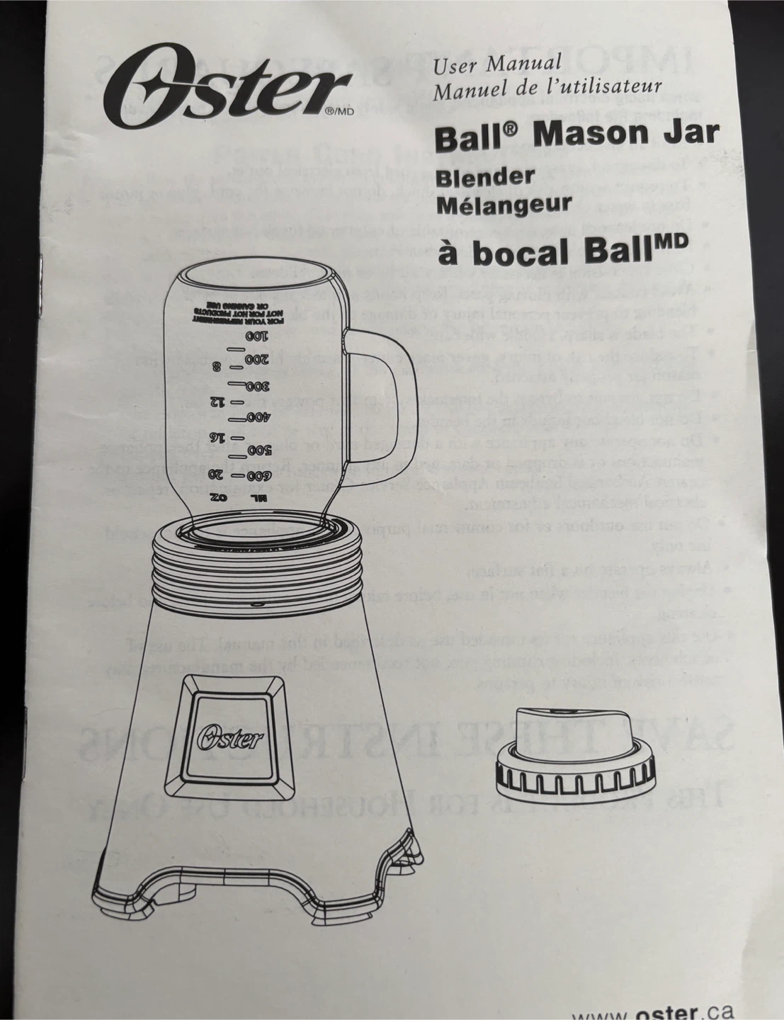 Oster Ball Mason Jar Blender - photo 3