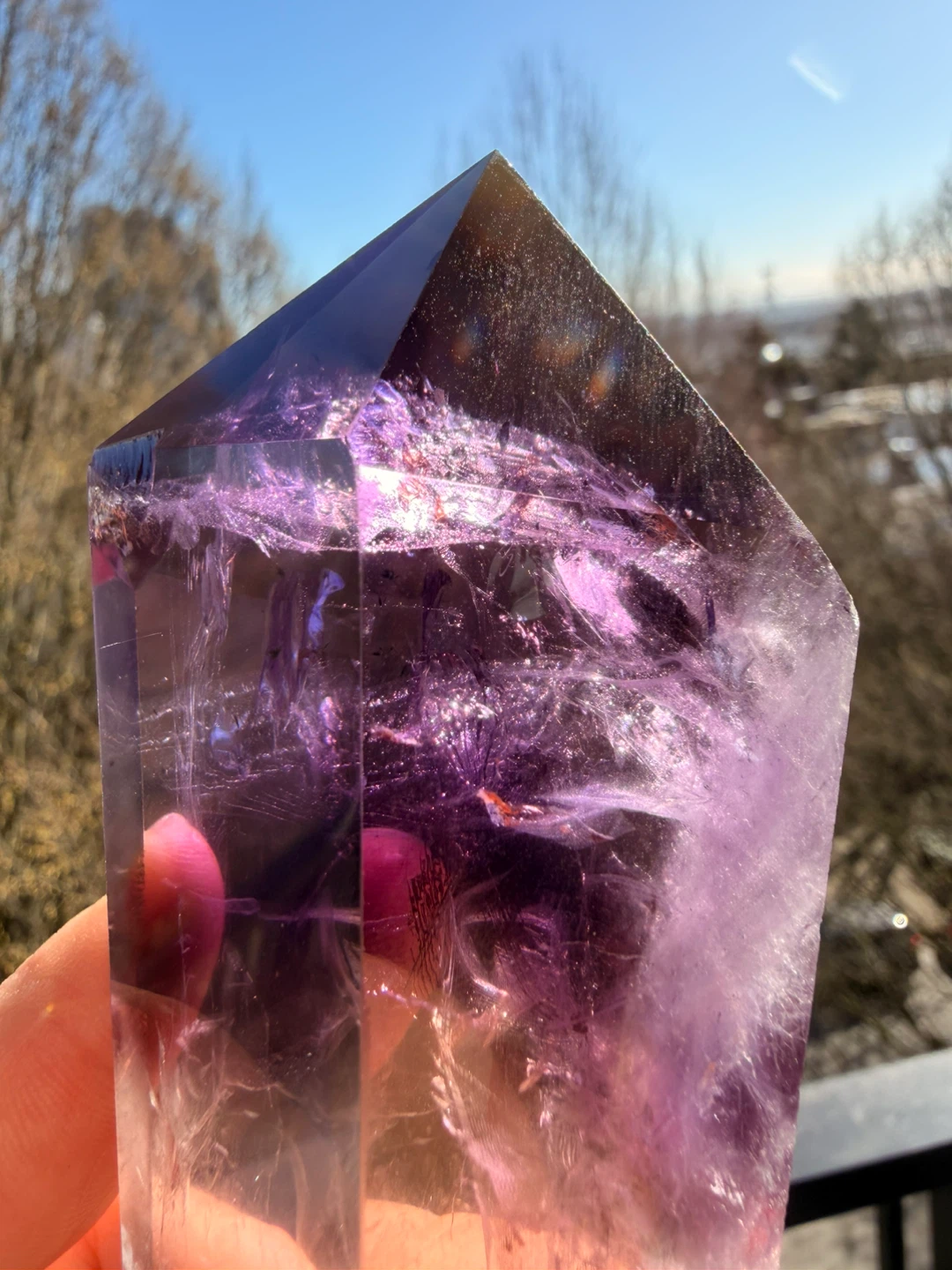 Large Amethyst Crystal Point - photo 4