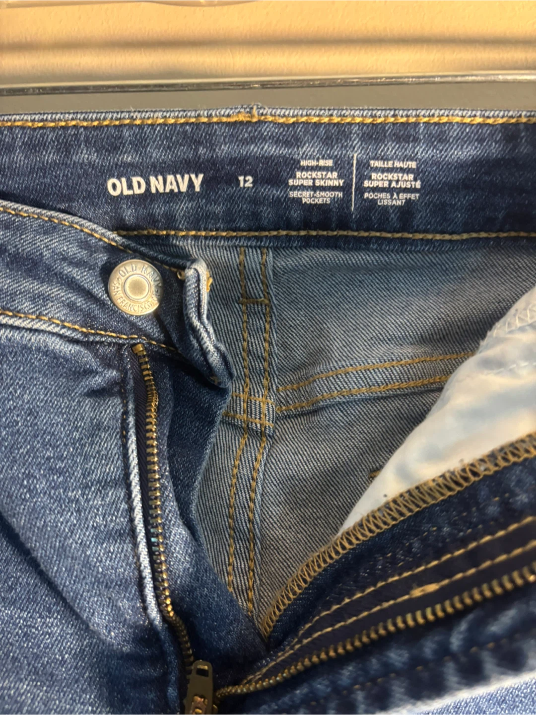 Old Navy High-Rise Rockstar Super Skinny Jeans - Size 12 - photo 3