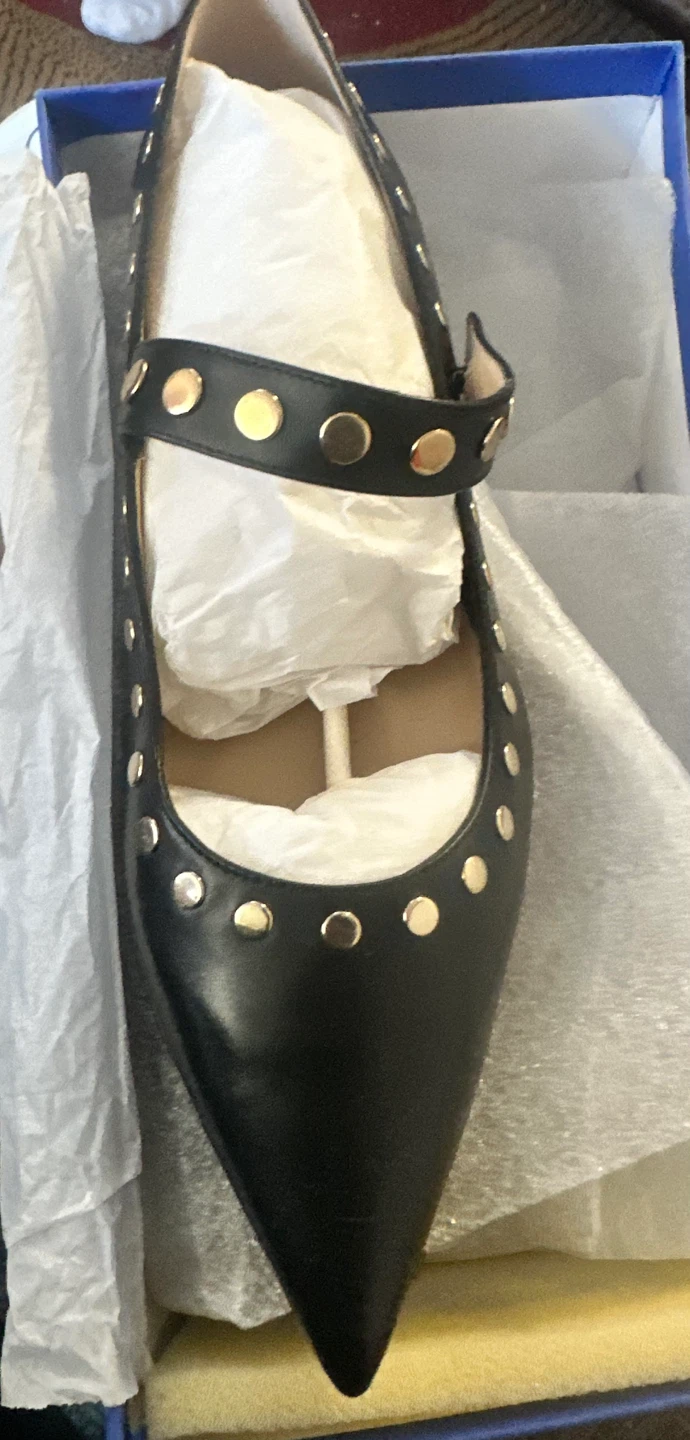 Stuart Weitzman Gala Stud Mary Jane Flats - photo 4