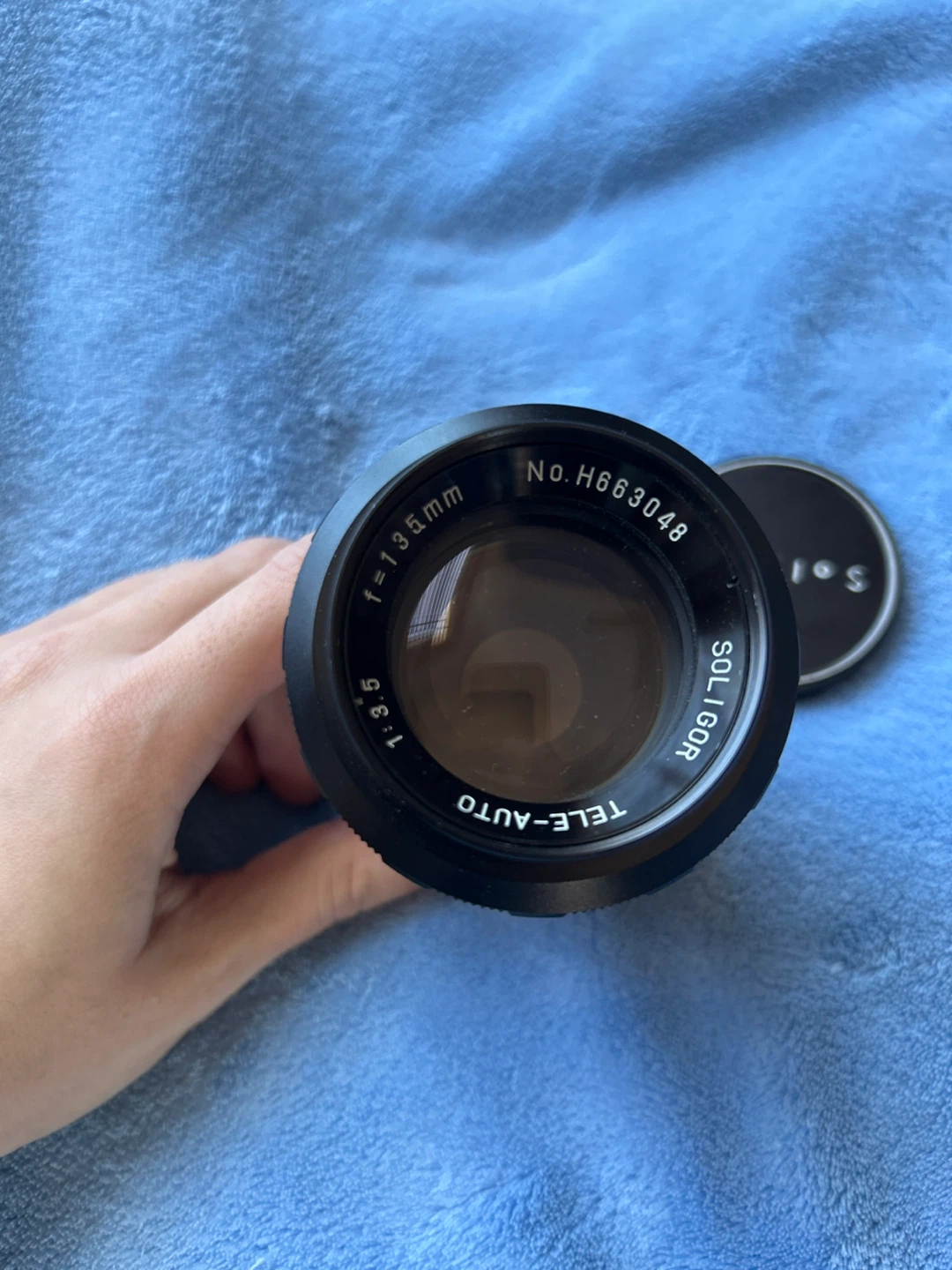 M42 film camera lens Soligor Tele-Auto f=135mm 1:3.5 Lens - photo 3