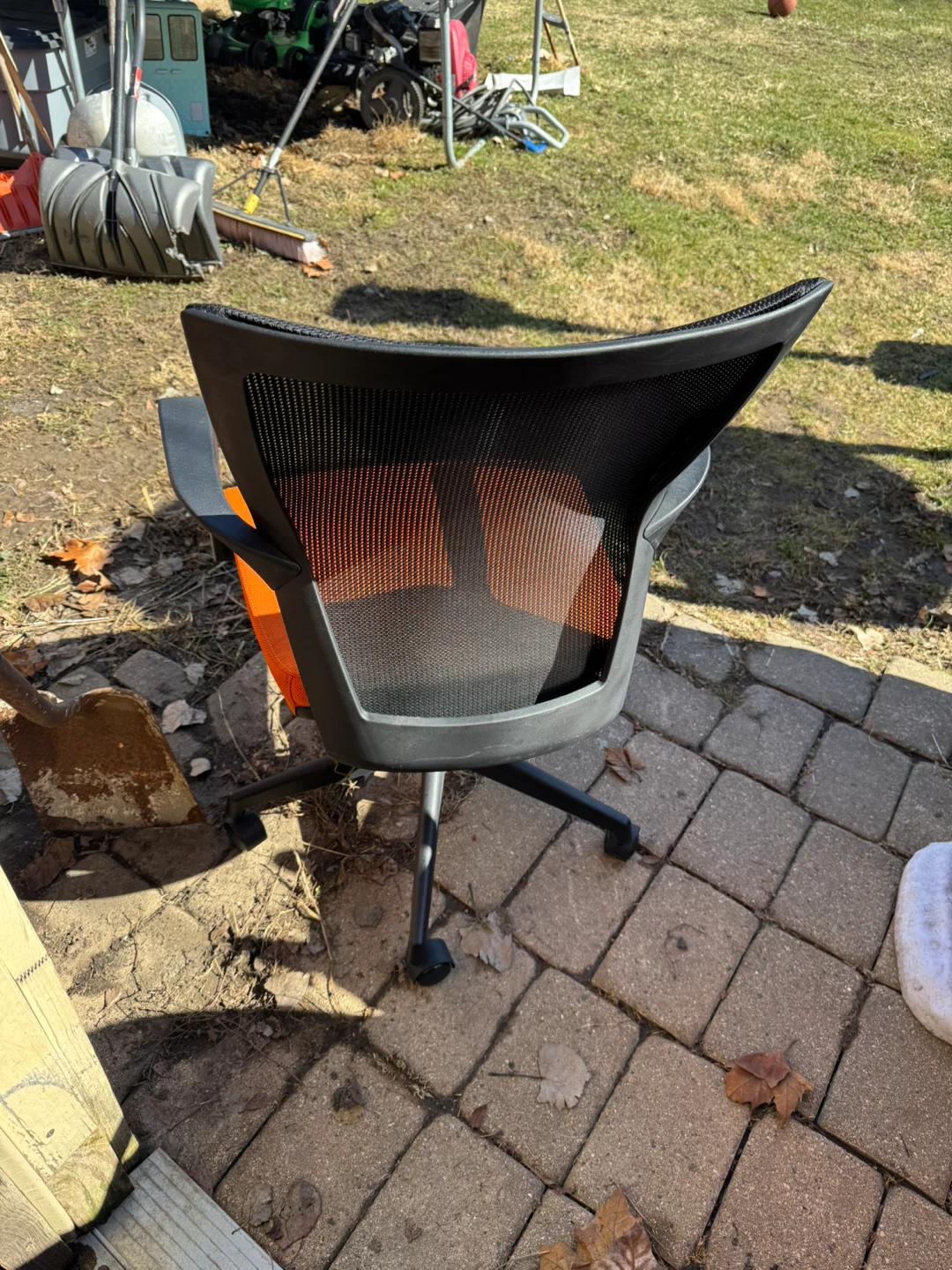 Office Chair - Black and Orange Mesh - photo 2