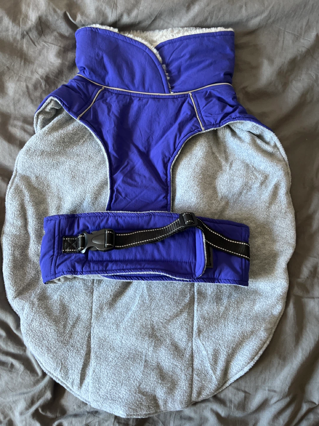XL- Purple and Grey Dog Winter Coat - photo 2