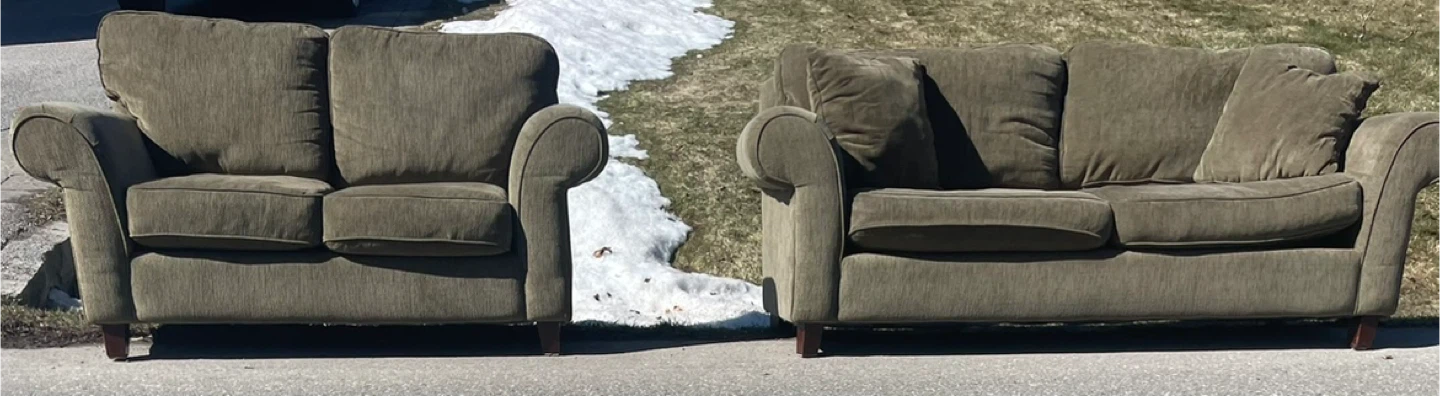 LUXURY SOFA and LOVESEAT