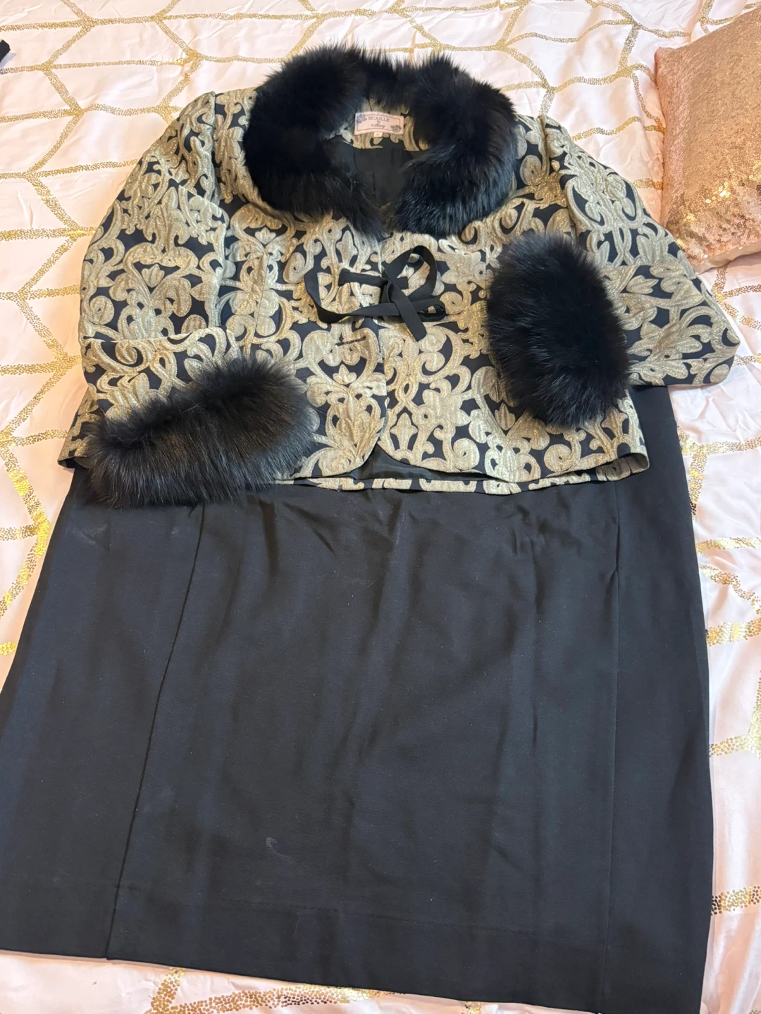 ECAILLE by Mary Jacket and Skirt Set
