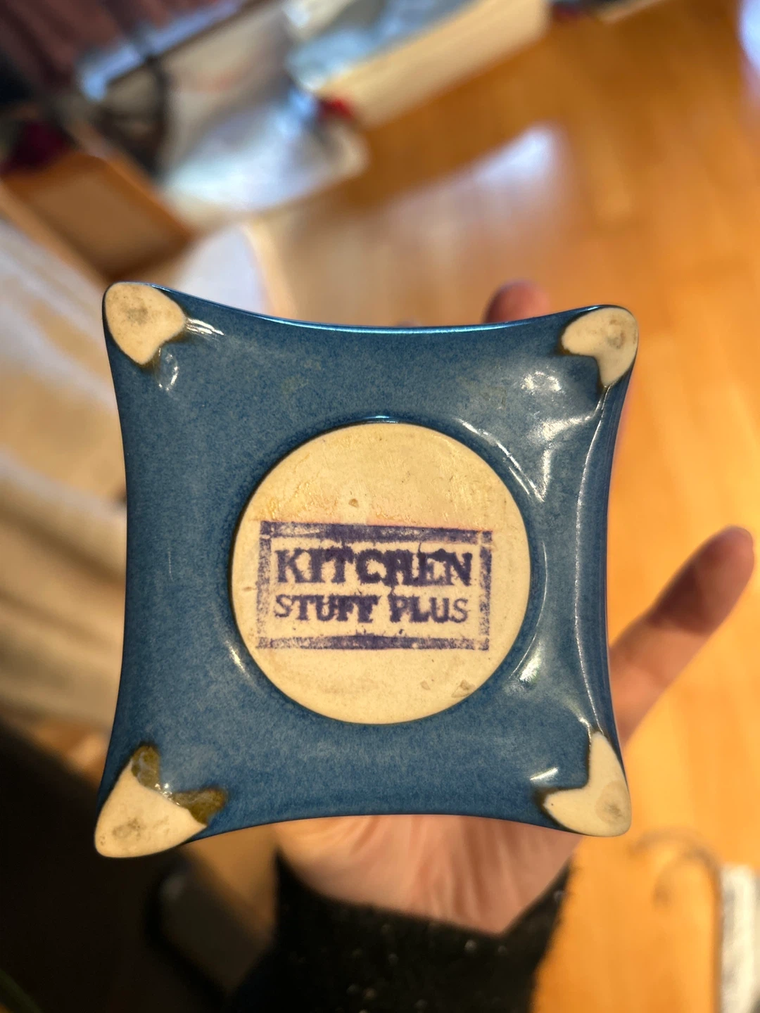 Blue Ceramic Candle Holder - photo 2