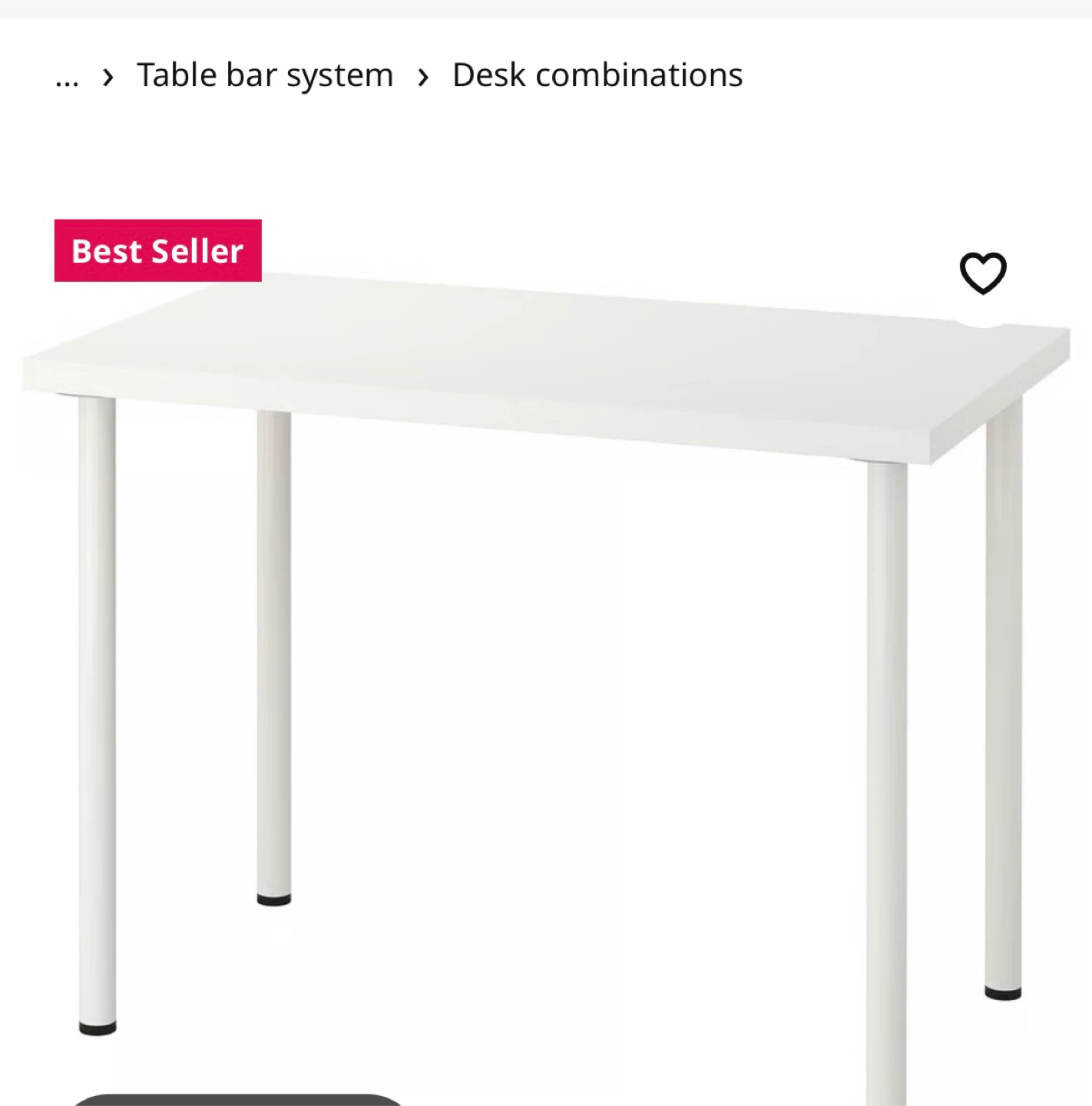 IKEA White Desk - photo 2