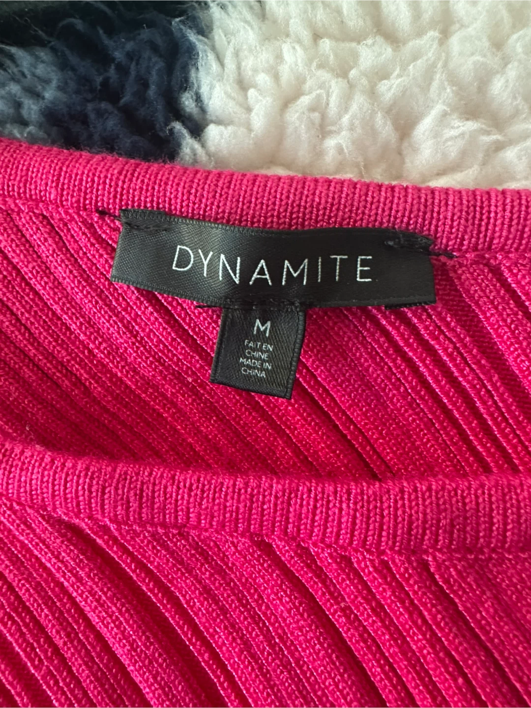 DYNAMITE Pink One Shoulder Ribbed Top - photo 3