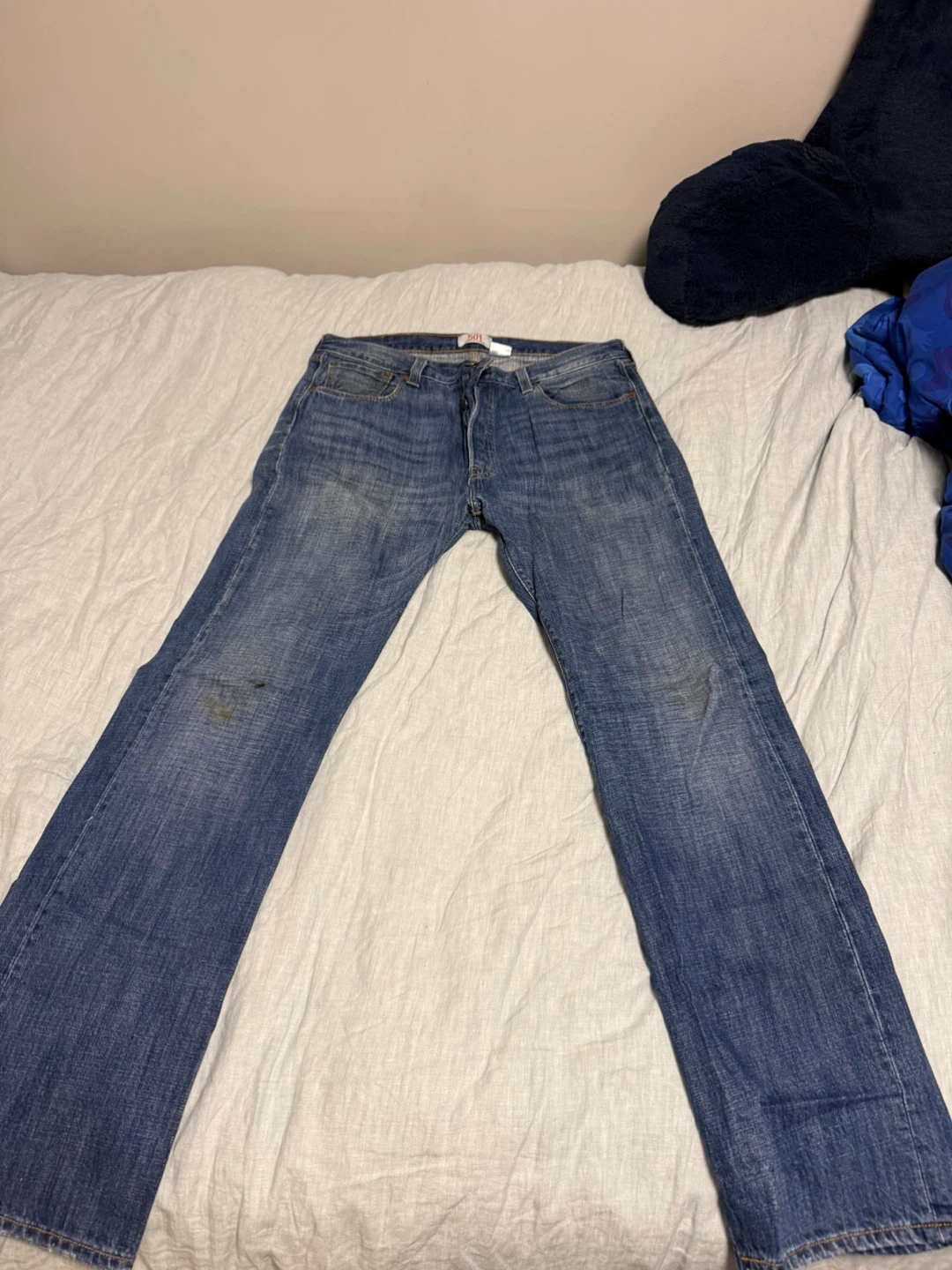 Levi's 501 Straight Leg Button Fly Jeans