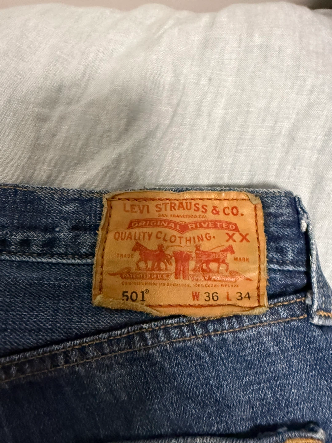 Levi's 501 Straight Leg Button Fly Jeans - photo 4