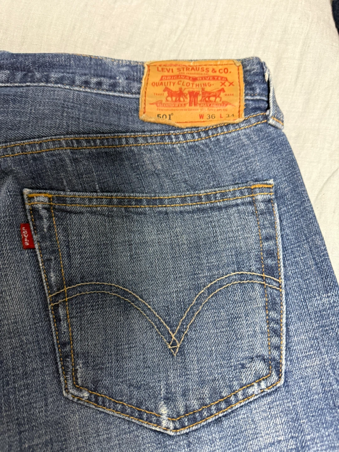Levi's 501 Straight Leg Button Fly Jeans - photo 3