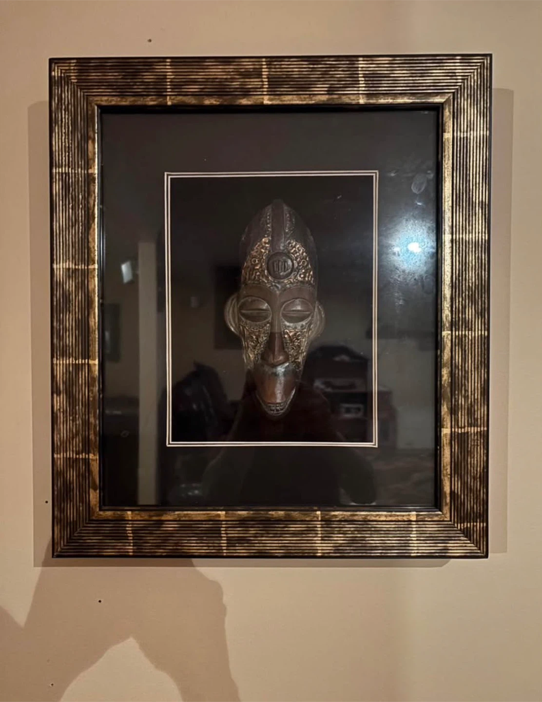 Framed African Mask Wall Art