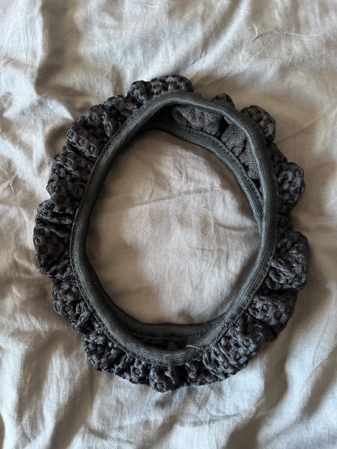 Black Faux Fur Steering Wheel Cover