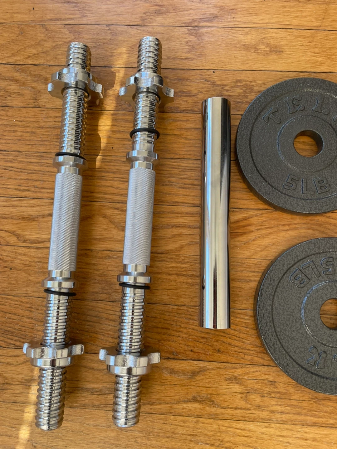 Adjustable Dumbbell Set with 5LB, 2.5LB, and 1.25LB Weights