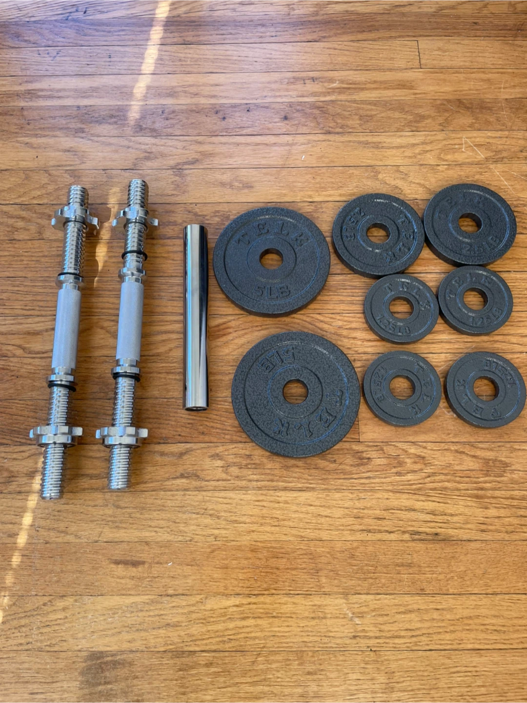 Adjustable Dumbbell Set with 5LB, 2.5LB, and 1.25LB Weights - photo 3