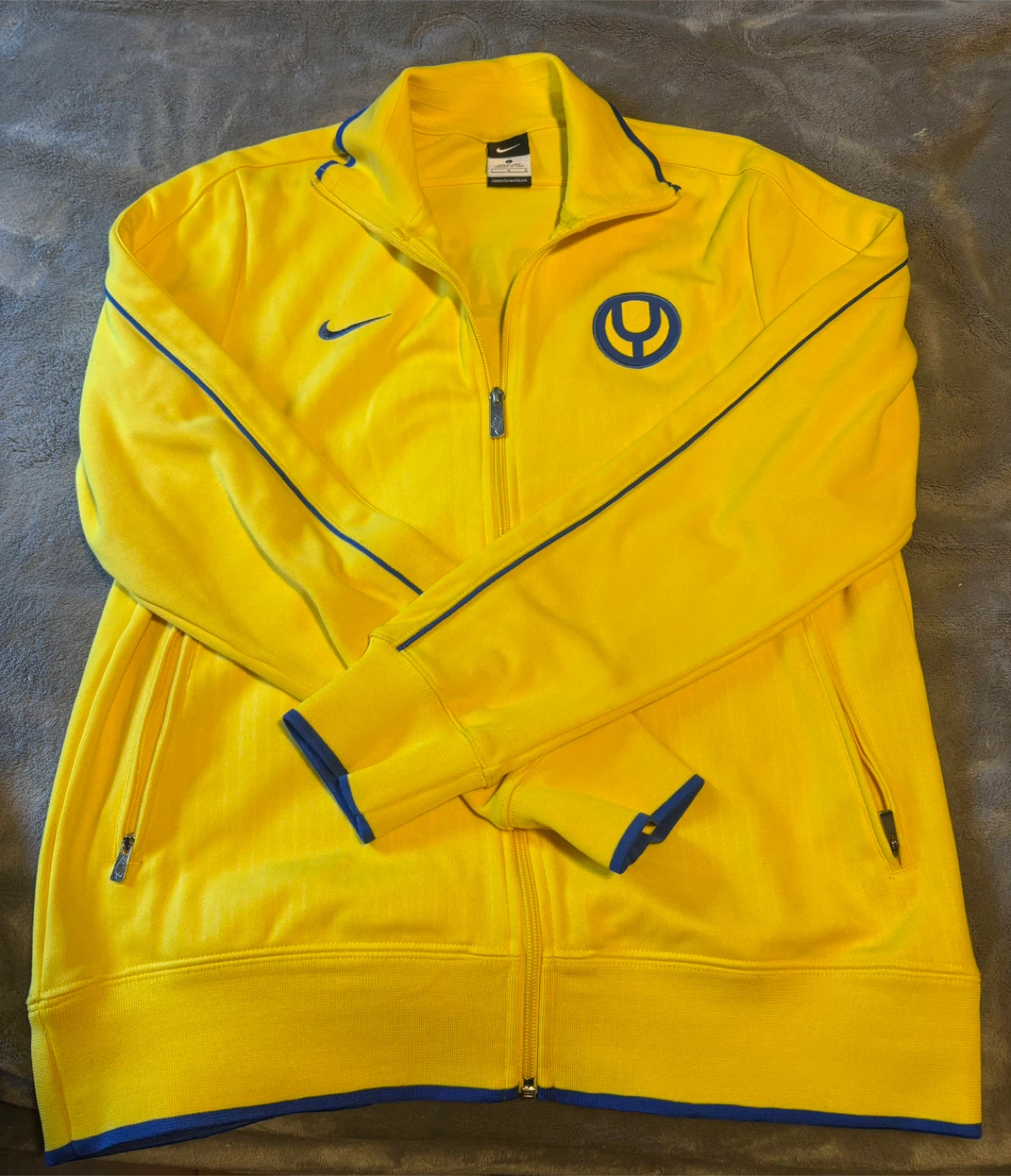 Nike Ukraine Track Jacket - Yellow/Blue - Size L