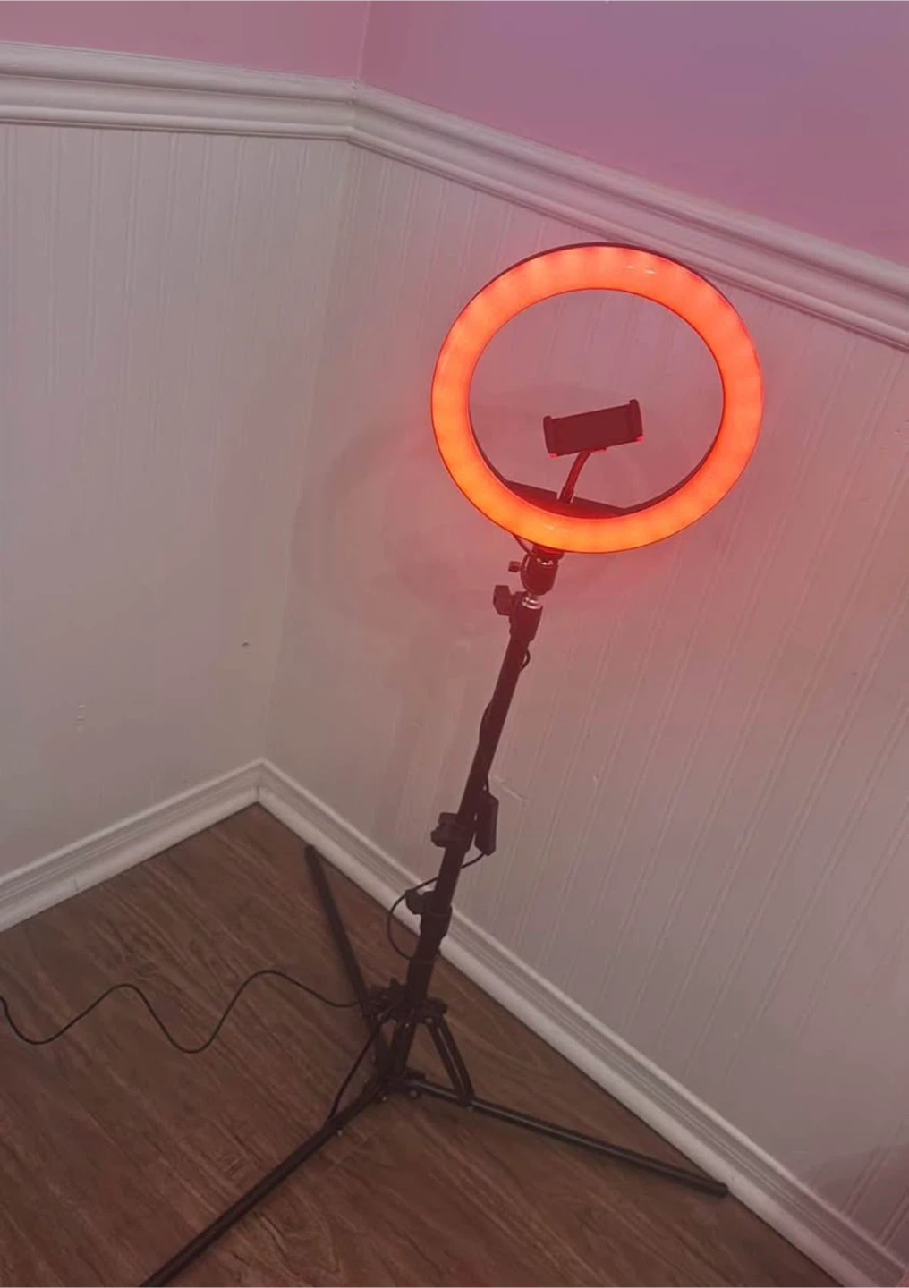 10" LED RGB Ring Light with Tripod and Phone Clip - photo 5