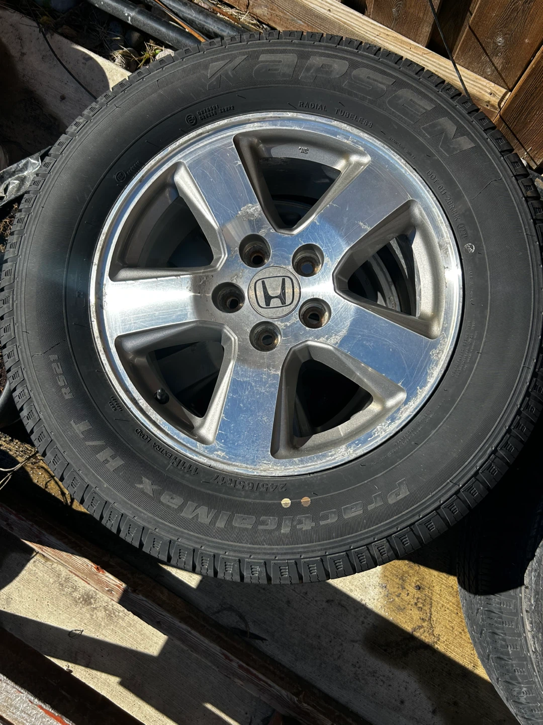 Honda 245/65R17 Tires with Rims