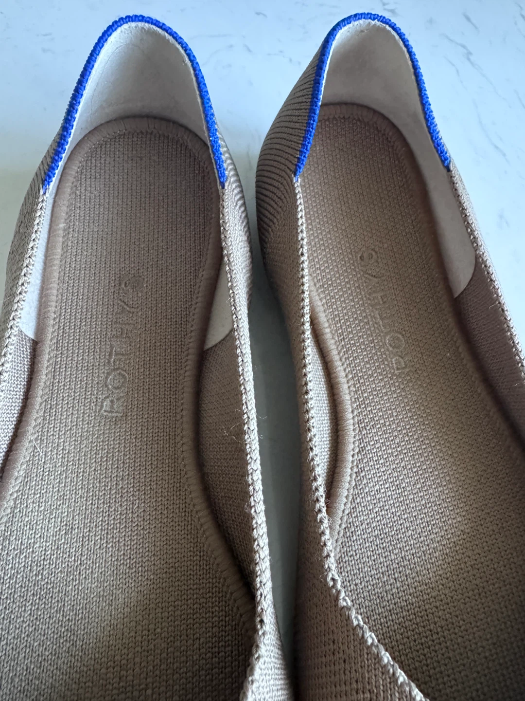 Rothy's The Point Flats Women's Size 8.5 Taupe Knit - photo 5