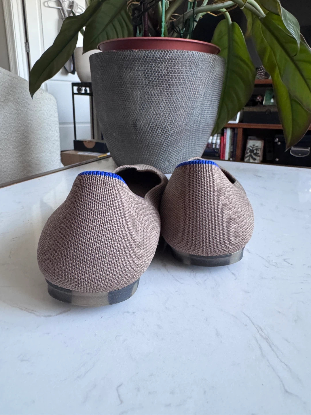 Rothy's The Point Flats Women's Size 8.5 Taupe Knit - photo 3
