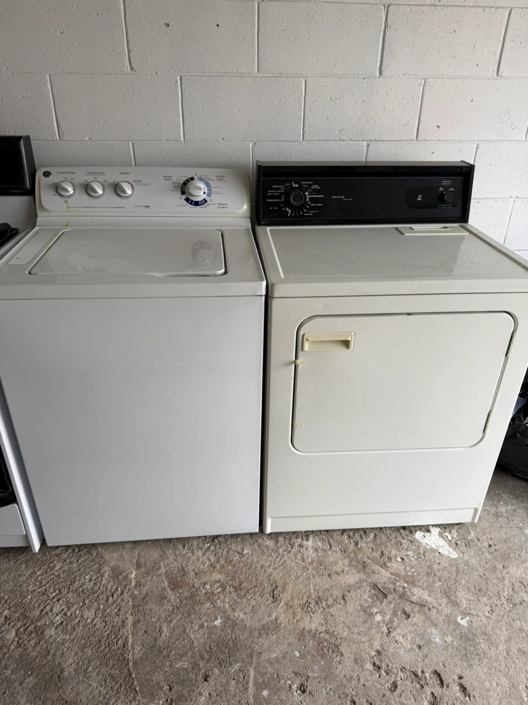 Kenmore Fabricmaster Dryer and GE washer