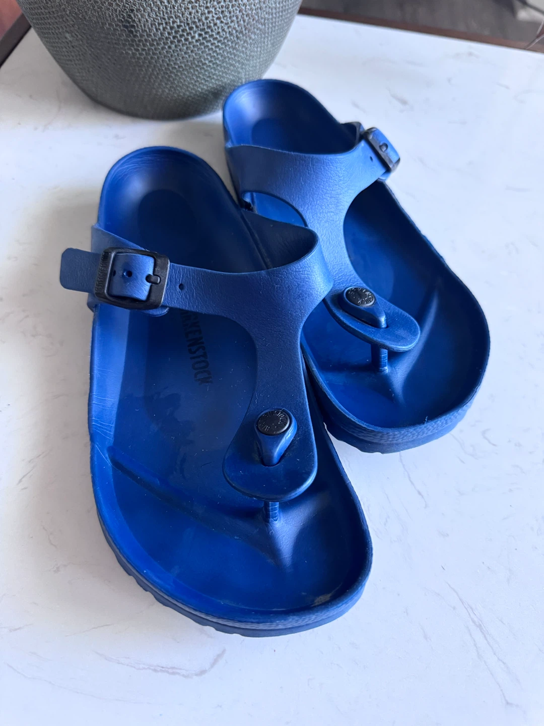 Blue Birkenstock Gizeh Thong Sandals