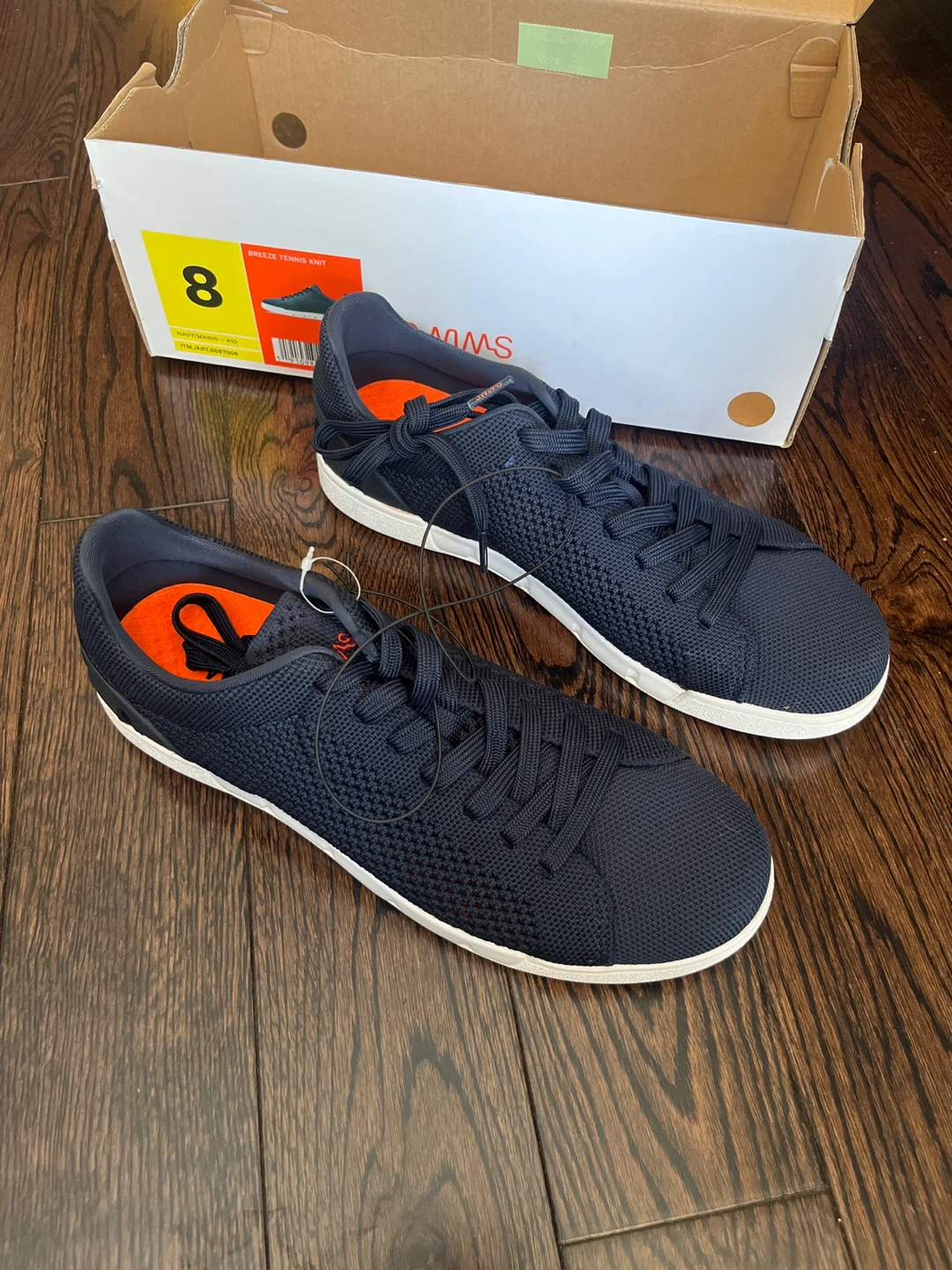 Swims Breeze Tennis Knit Shoes Size 8 Navy