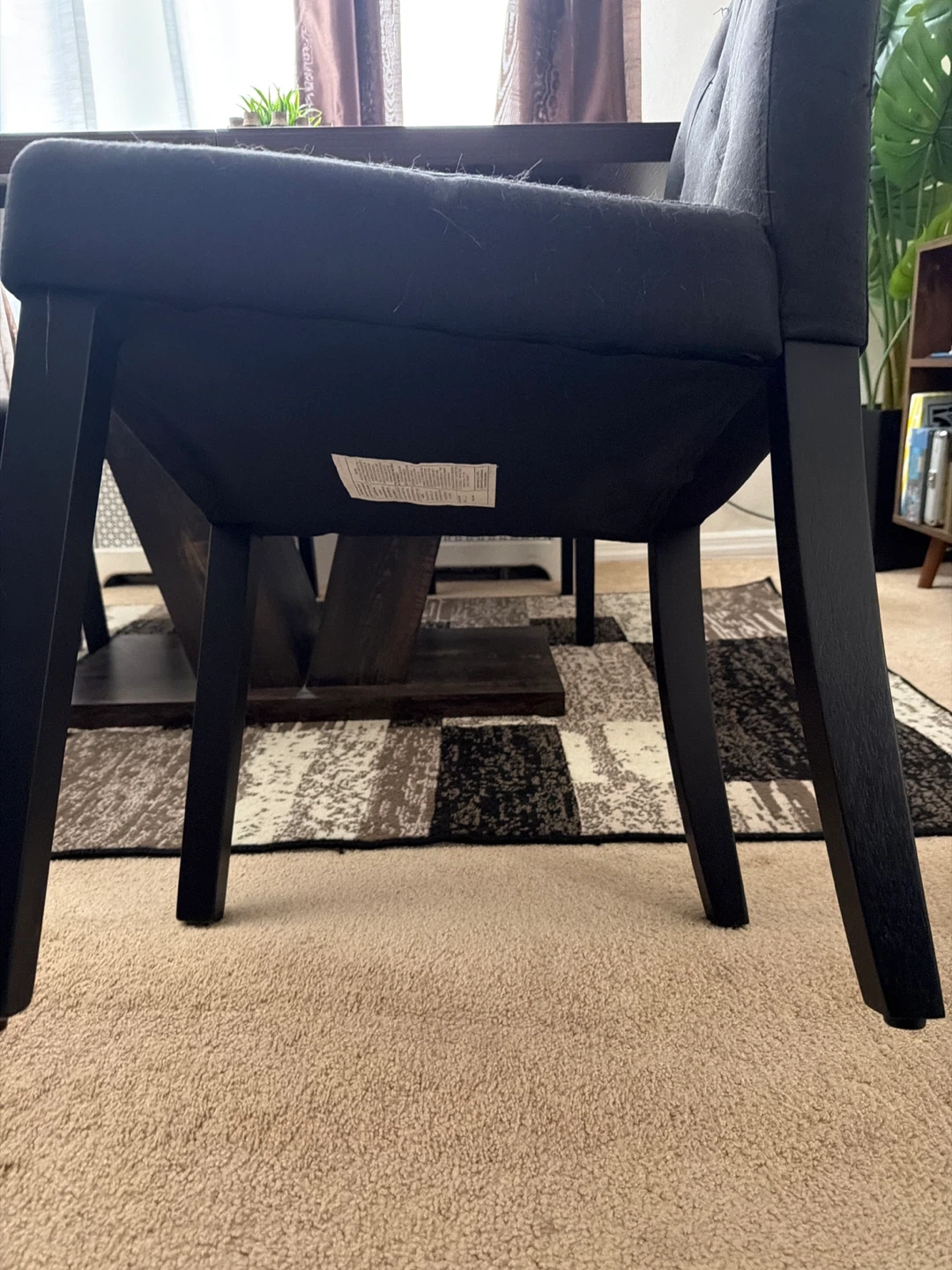 Black Upholstered Dining Chair - photo 4