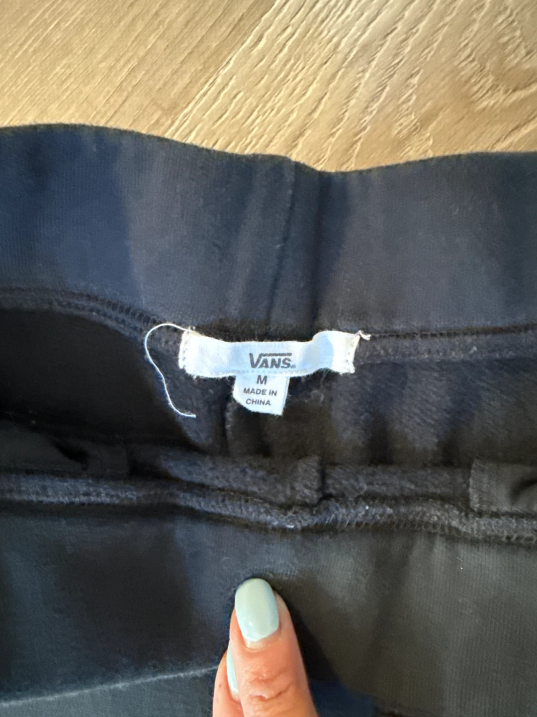 Vans Black Jogger Crop  Pants with Striped Side - Size M - photo 4