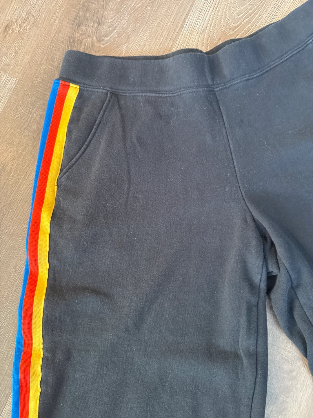 Vans Black Jogger Crop  Pants with Striped Side - Size M - photo 2