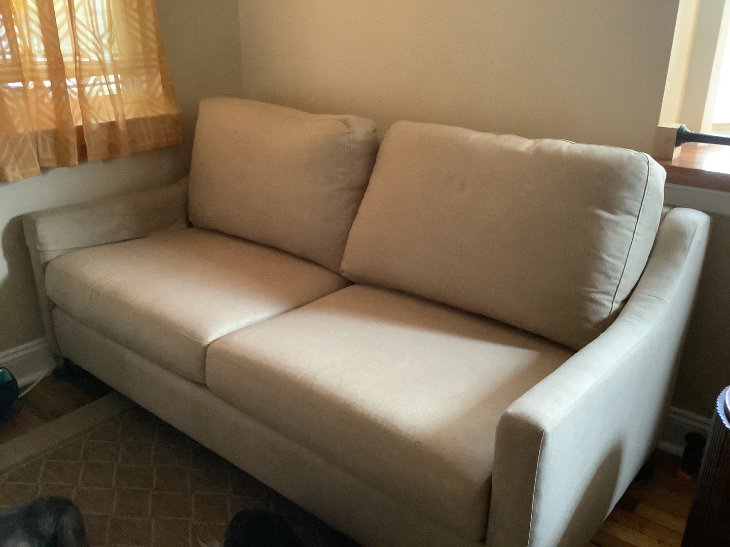 Beige Loveseat Sofa