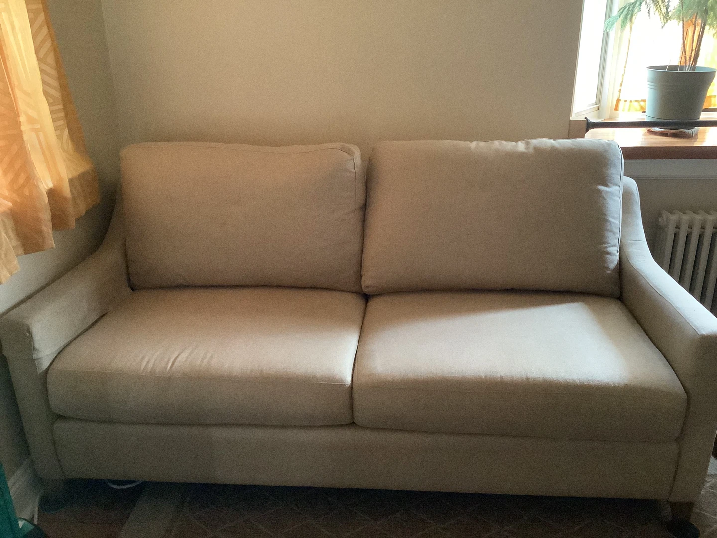 Beige Loveseat Sofa - photo 2