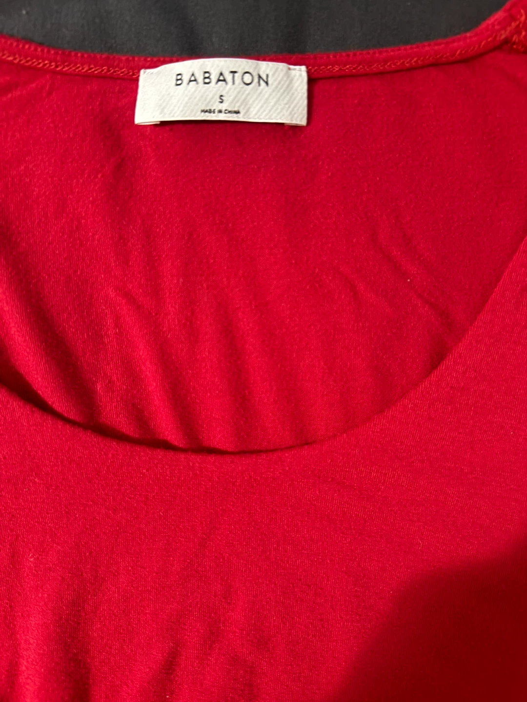 Babaton Red Tank Top with Tie Front - Size S - photo 2