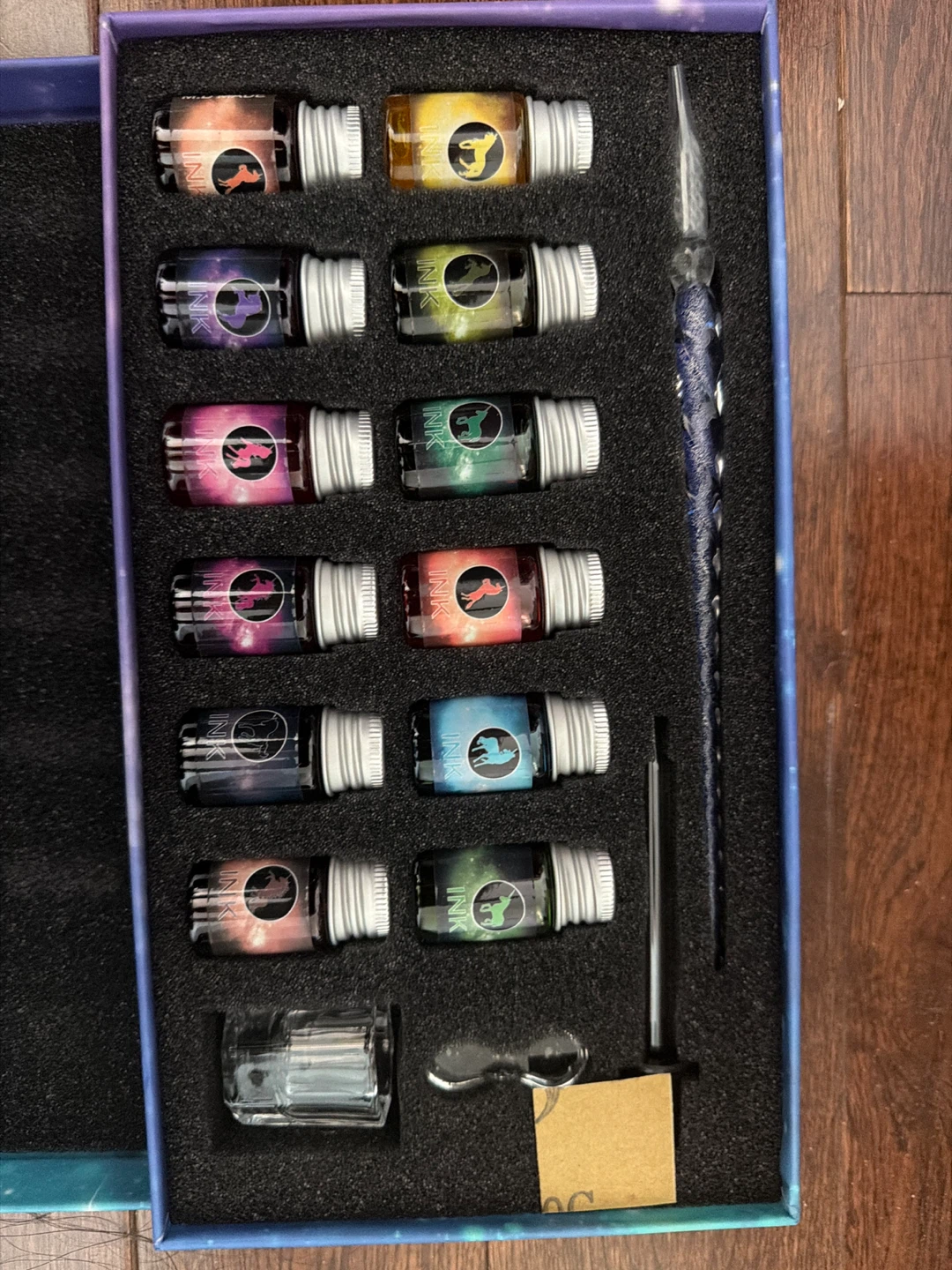 Ink Pen Set with 10 Coloured Inks
