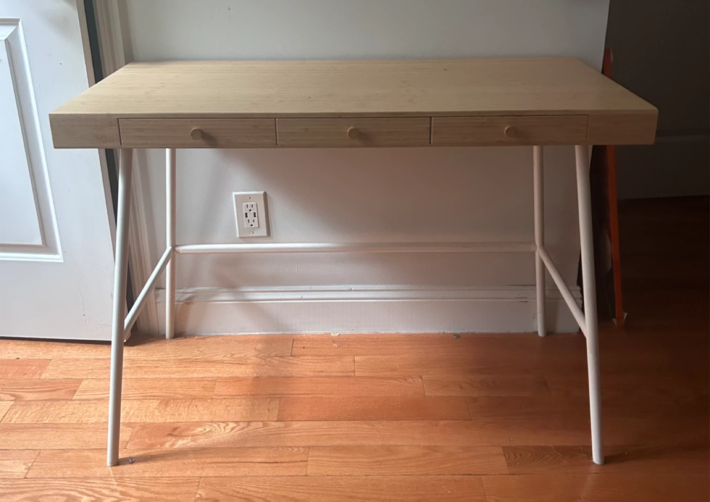 IKEA LILLASEN Desk - Bamboo, 40 1/8 x 19 1/4" x 29 1/8”