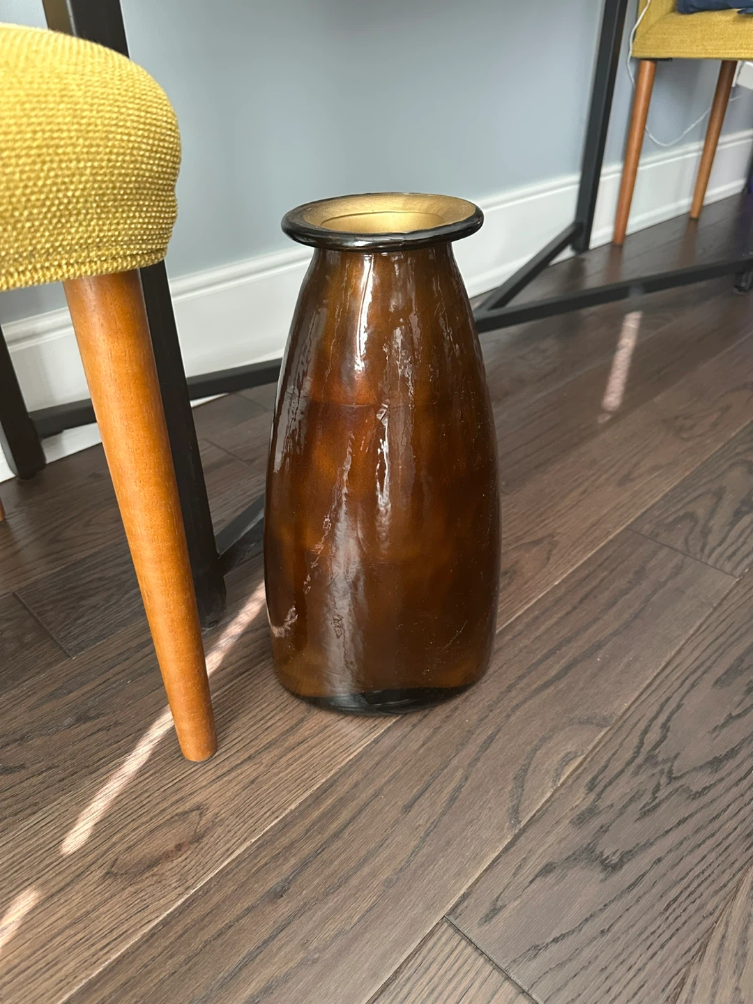 Brown Glass Vase