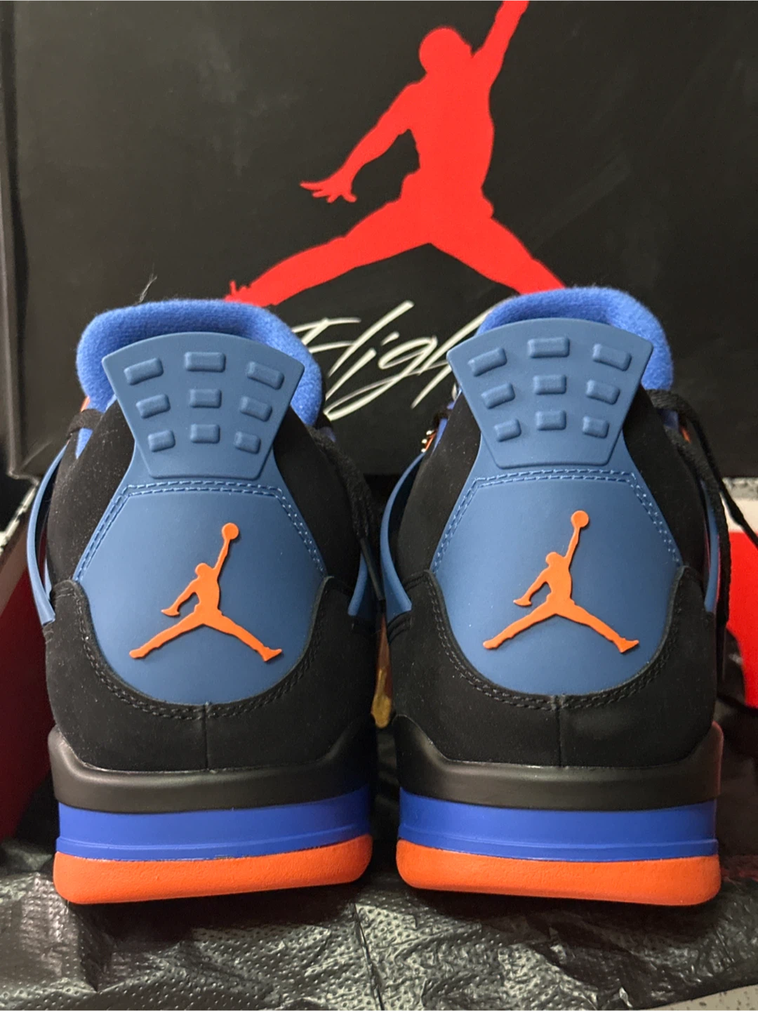 Air Jordan 4 "Flight" Black Blue Orange - photo 4