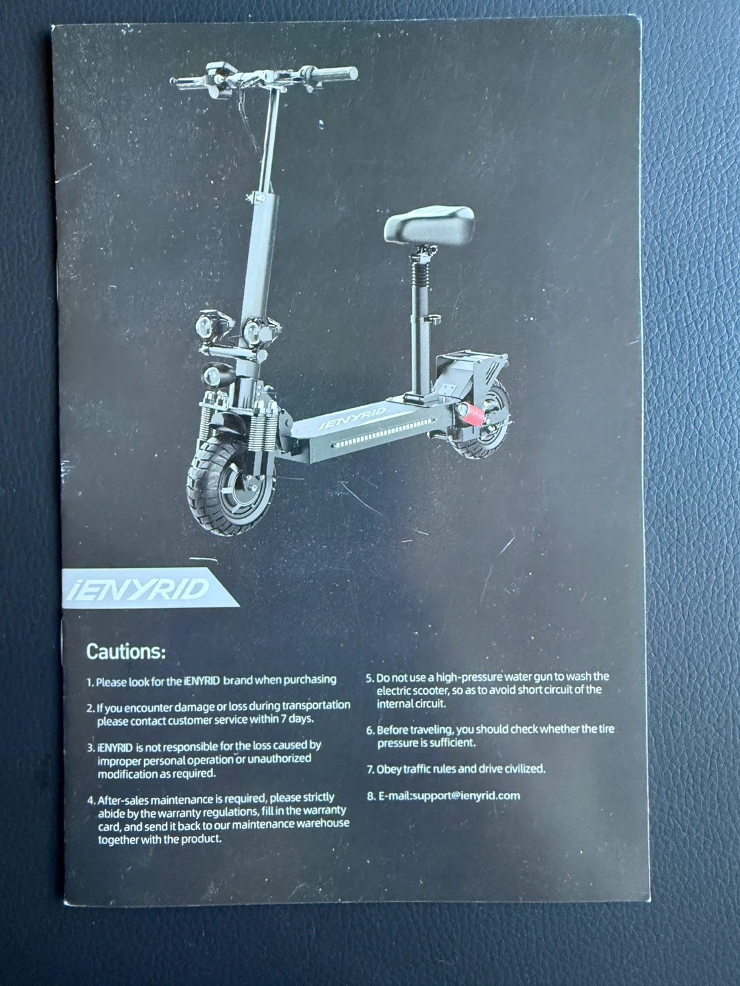 iENYRID ES10 Dual Motor Electric Scooter with Seat - photo 2
