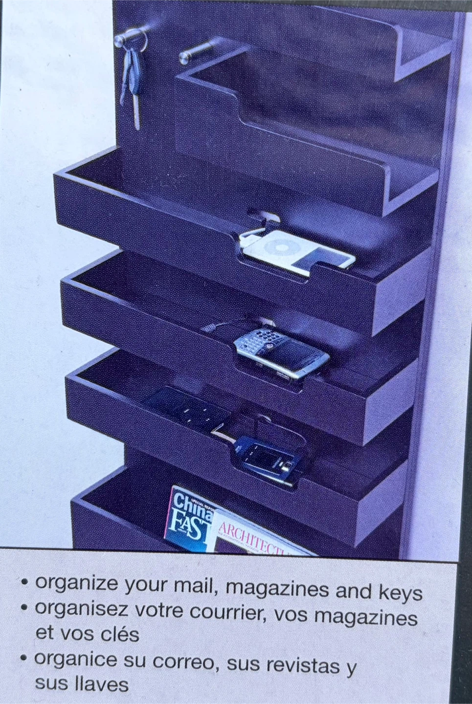 Magz Entryway Organizer with Mirror and Charging Stations - photo 2