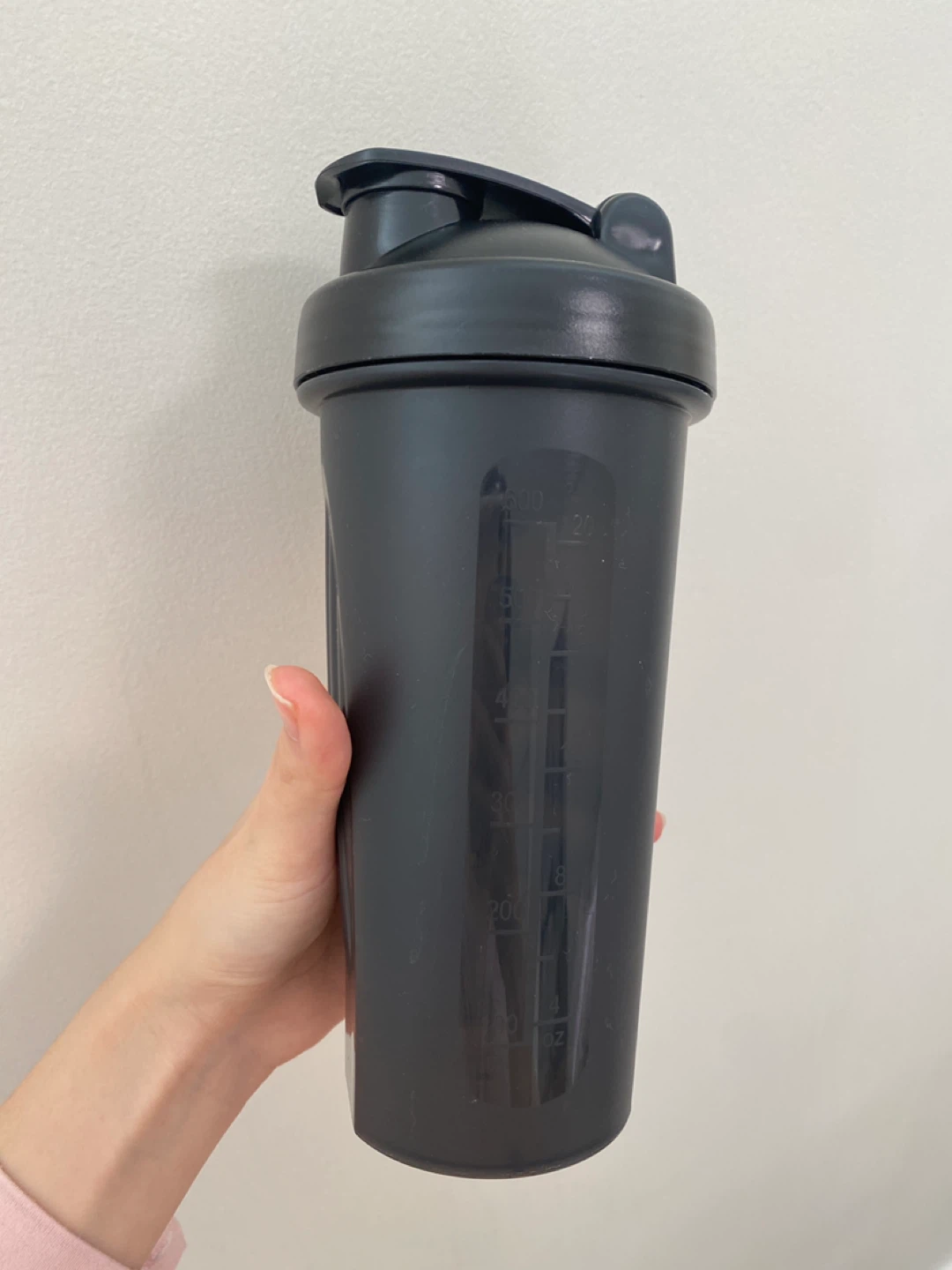 Black Shaker Bottle with Mixing Ball