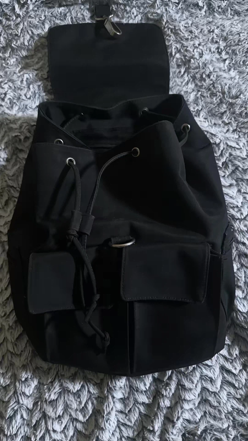 Prada Black Nylon Backpack