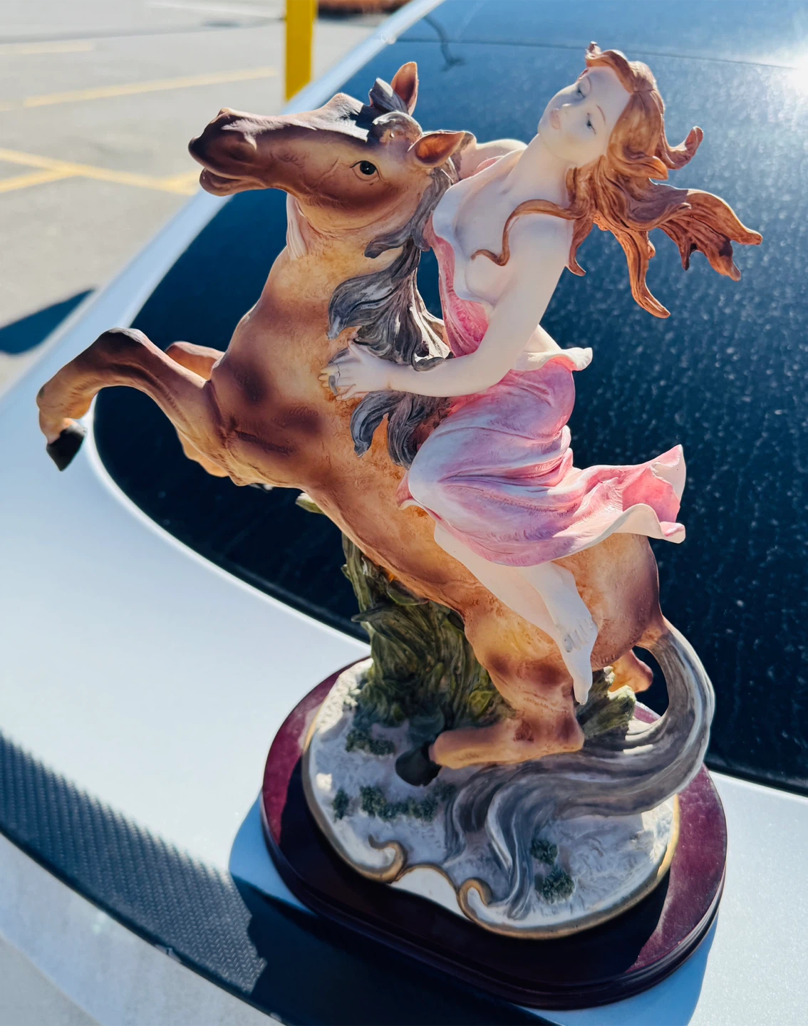 Figurine of Woman Riding Horse - photo 2