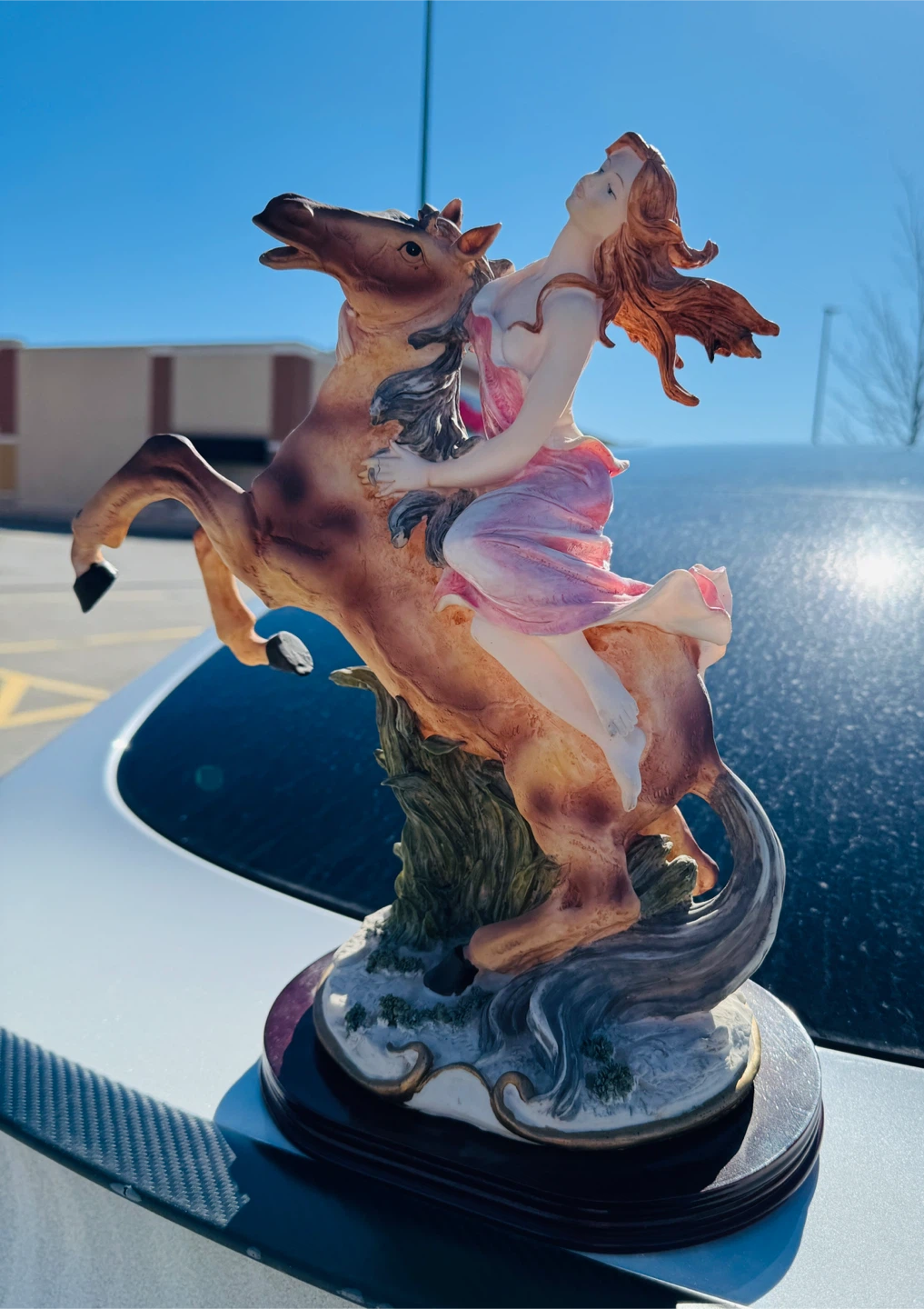 Figurine of Woman Riding Horse
