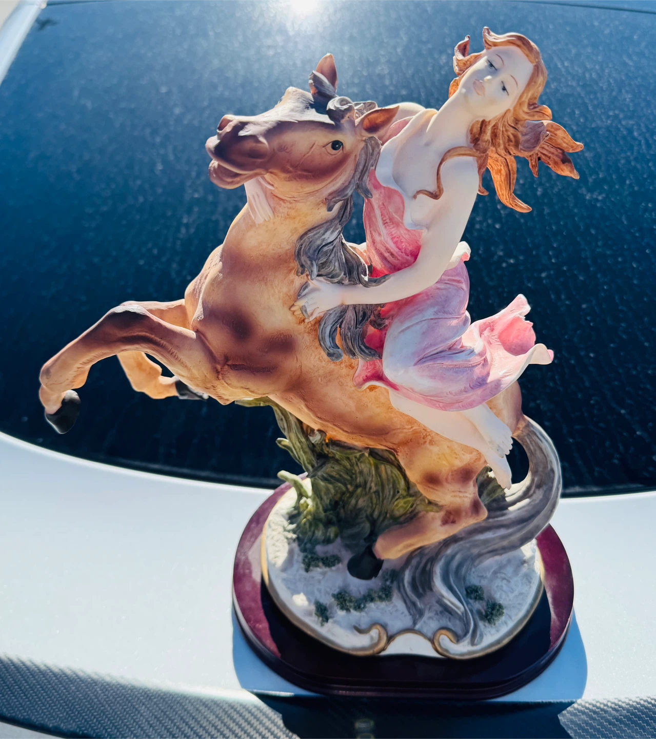 Figurine of Woman Riding Horse - photo 4