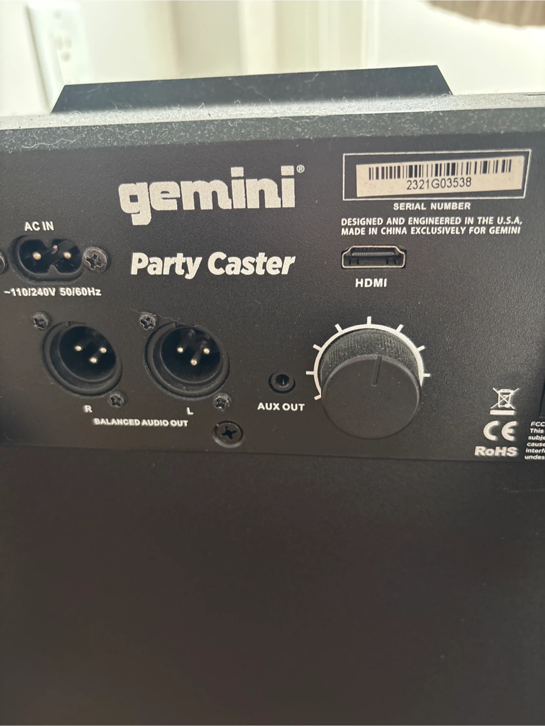 Karaoke Gemini Party Caster Portable PA System with Microphones - photo 2