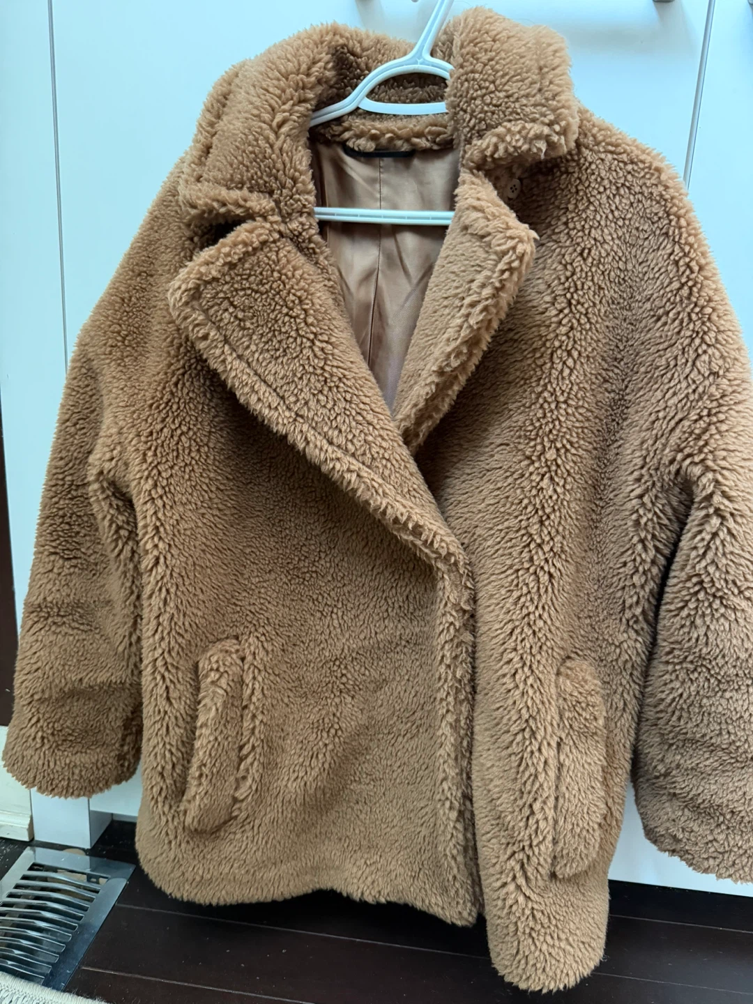 Brown Teddy Coat - size 34