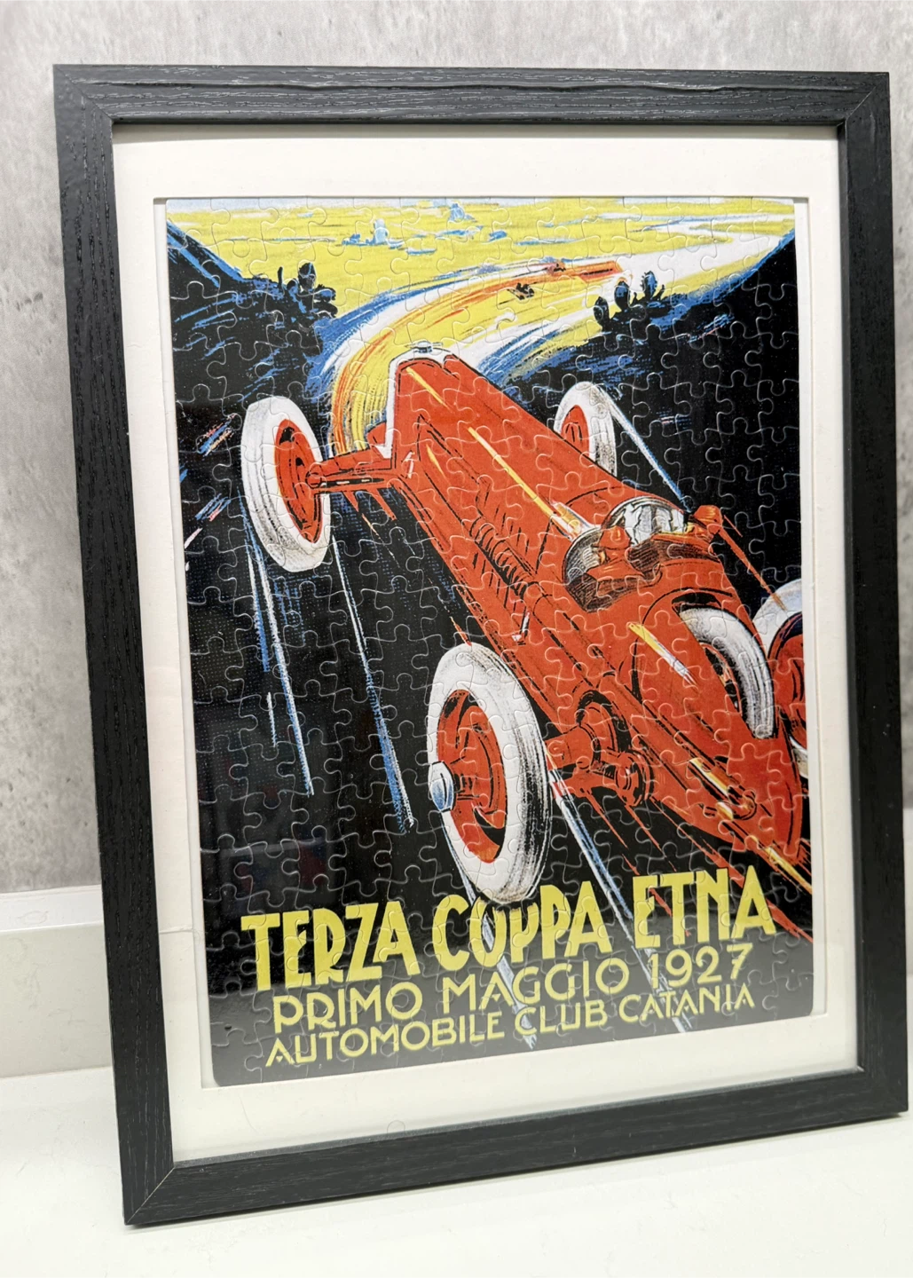 Framed "Terza Coppa Etna 1927" Puzzle 12”x16” - photo 2
