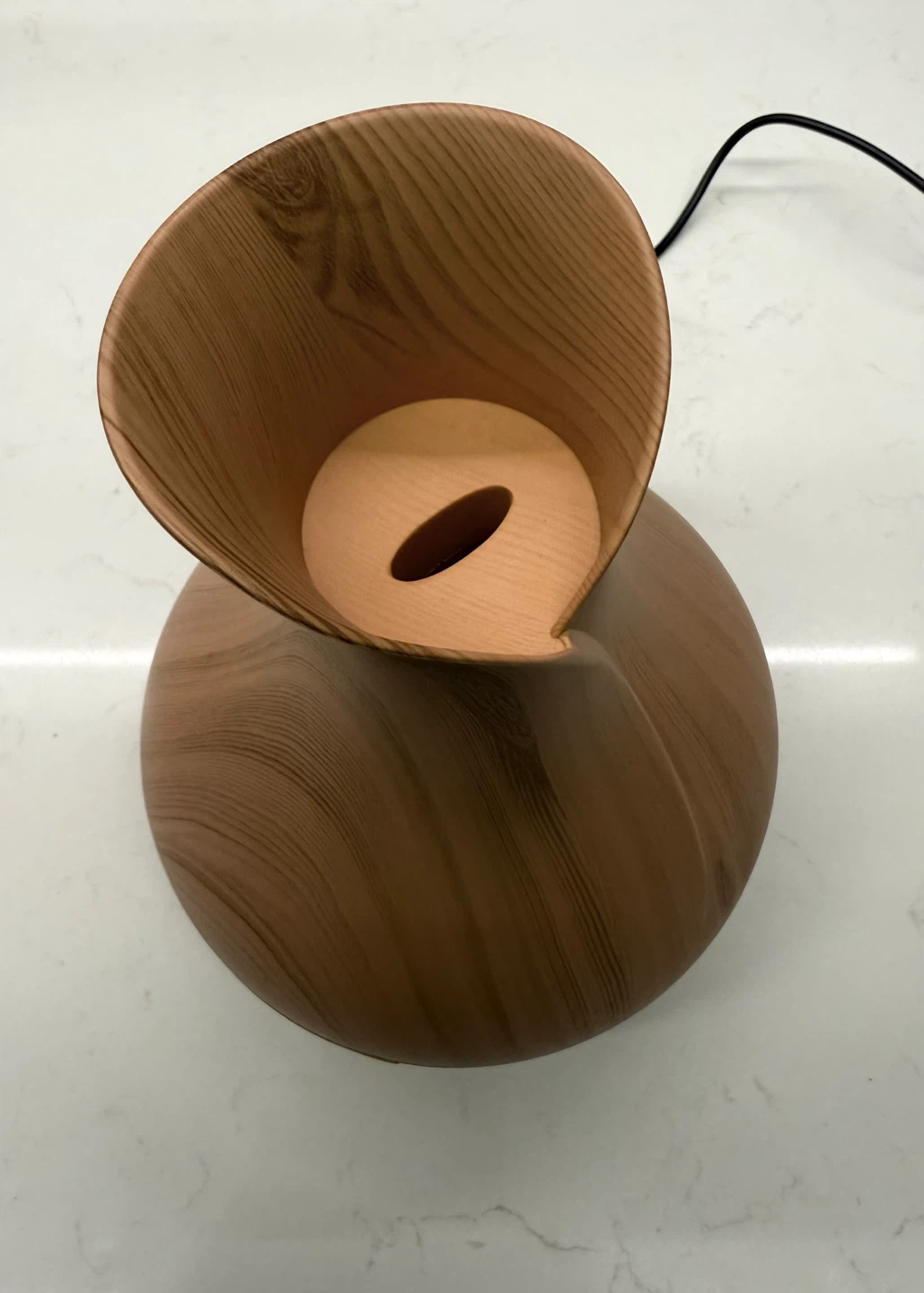 Wood Grain Essential Oil Diffuser with Power Adapter - photo 3