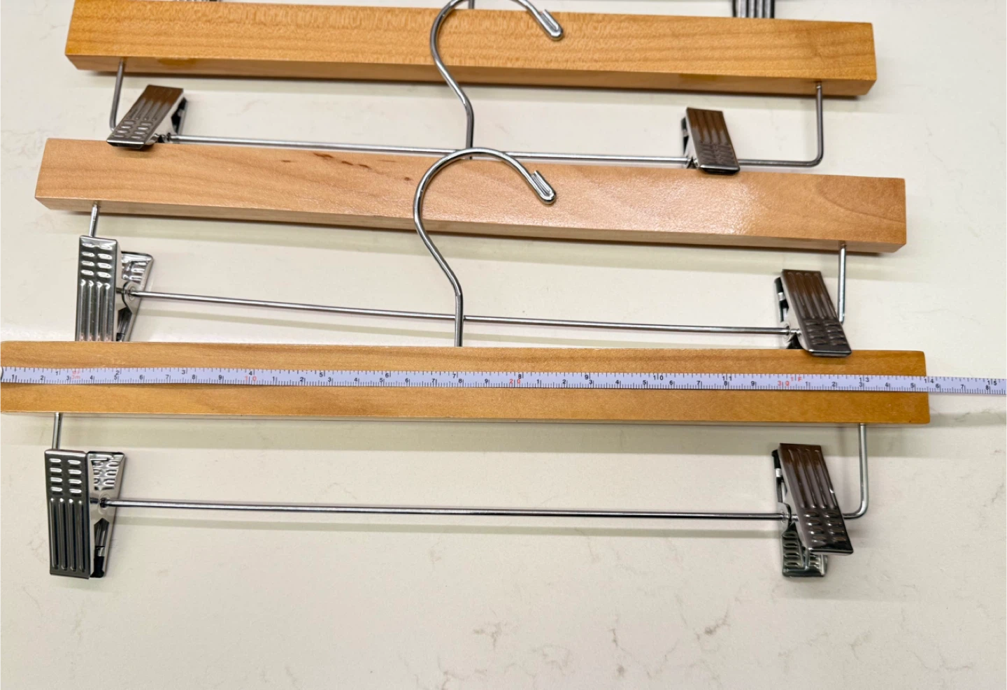$1 each New Wood Pants Hangers with Clips - photo 5
