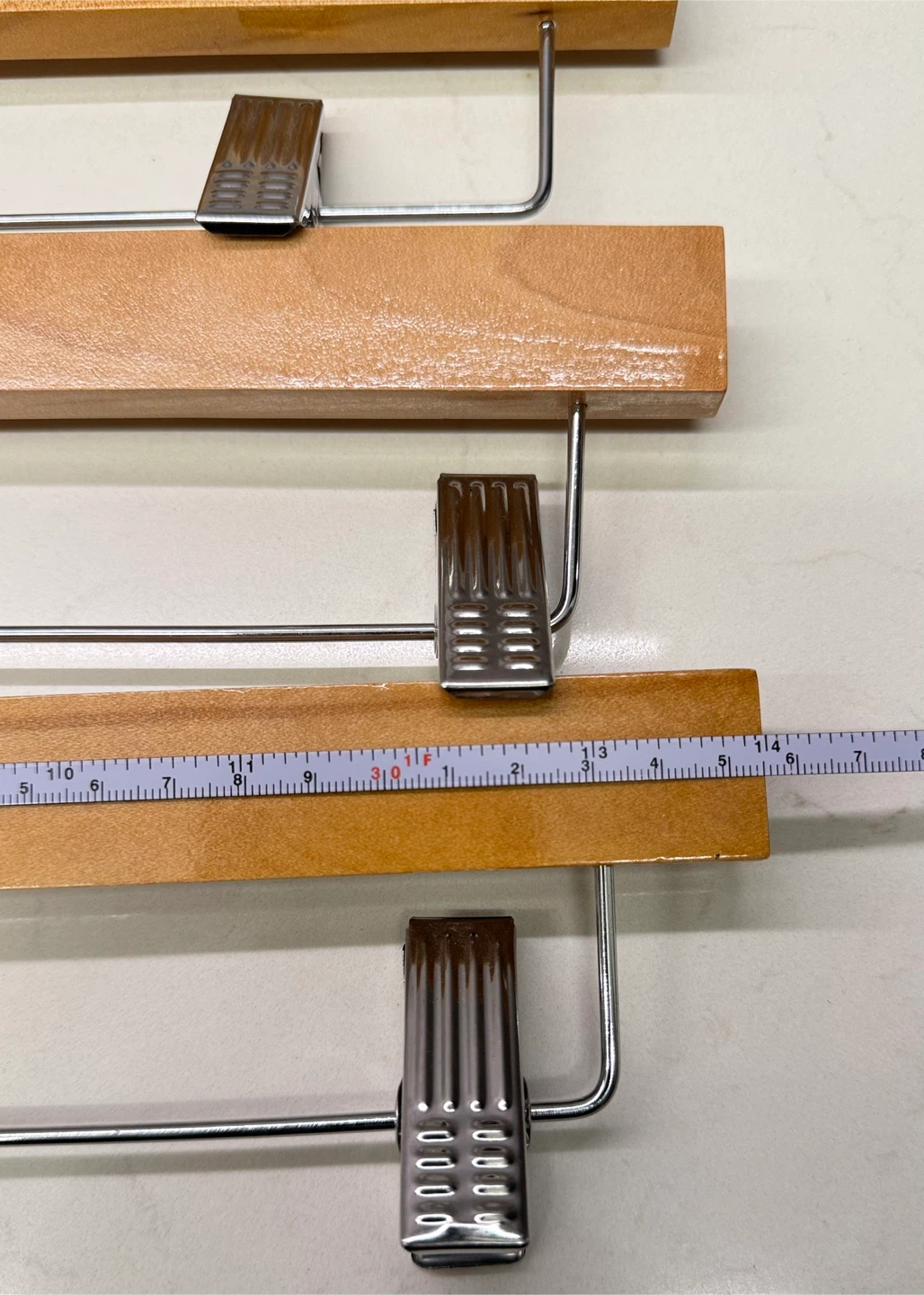 $1 each New Wood Pants Hangers with Clips - photo 4